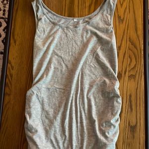 Gray maternity tank